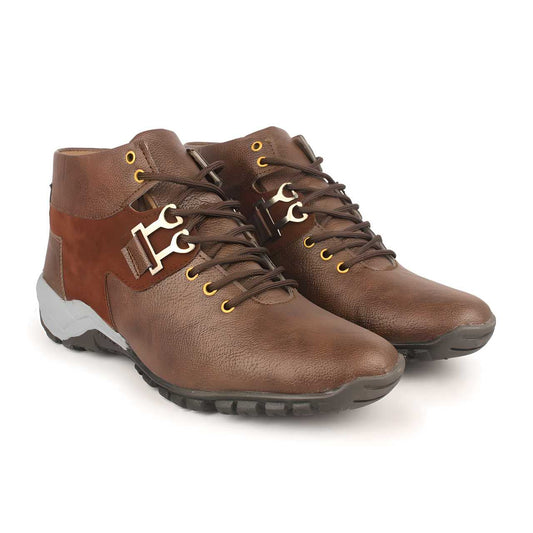 Monex New Latest Tan Shoes For Mens