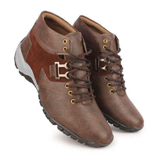Monex New Latest Tan Shoes For Mens